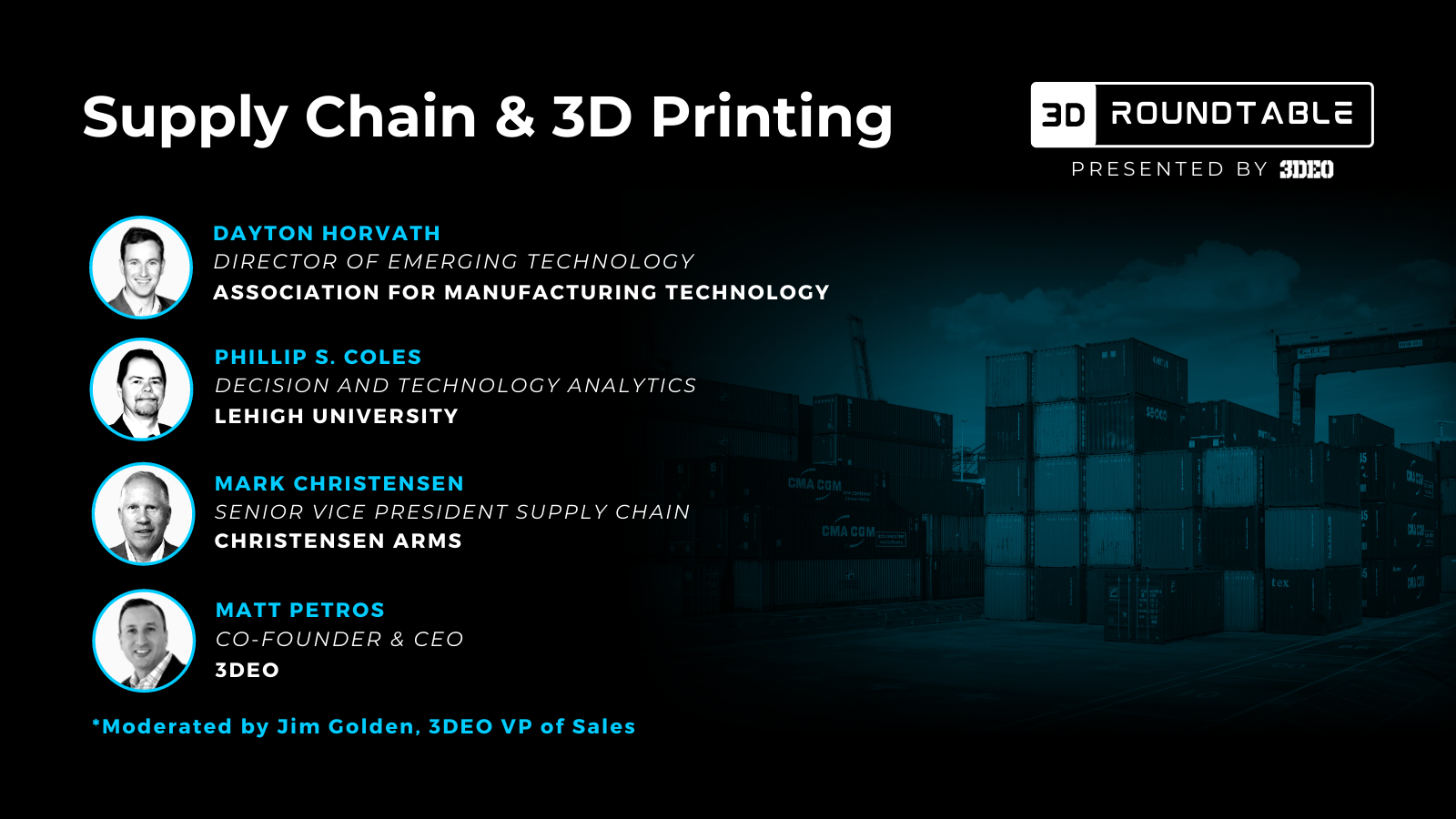 3D Roundtable: Supply Chain and 3D Printing