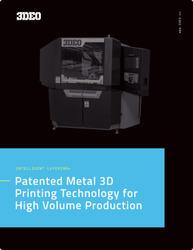 Patented Metal 3D Printing Technology for High Volume Production