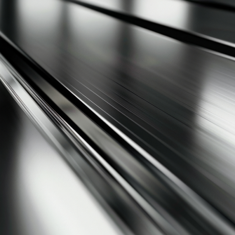Sleek metal surface finish